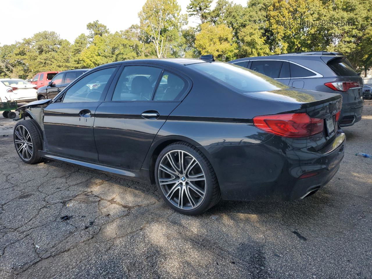 2017 Bmw 540 I Black vin: WBAJE5C38HG914375