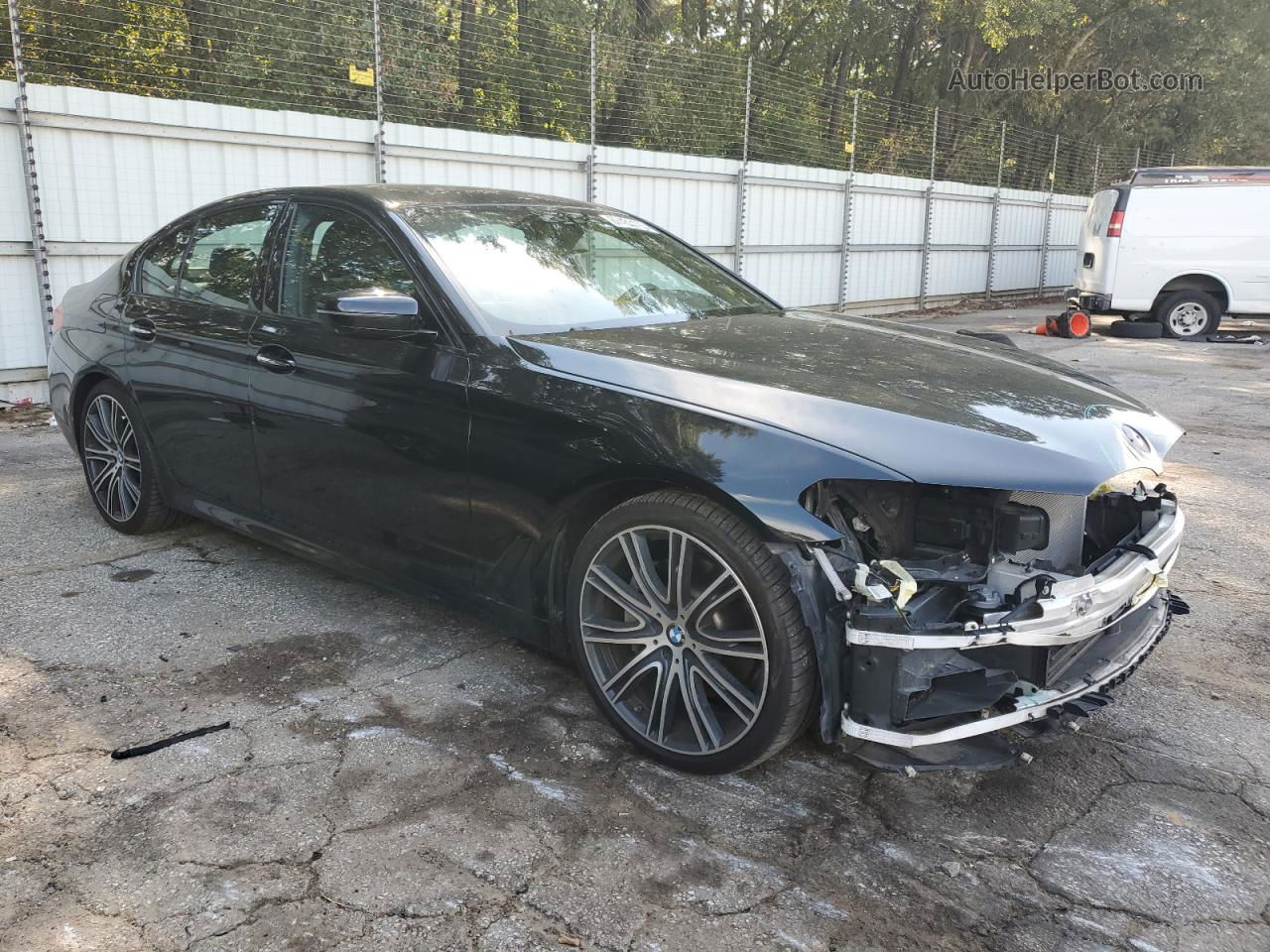 2017 Bmw 540 I Black vin: WBAJE5C38HG914375