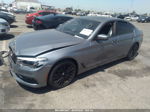 2018 Bmw 5 Series 540i Gray vin: WBAJE5C50JWA93756