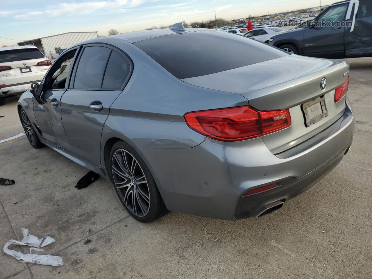 2018 Bmw 540 I Silver vin: WBAJE5C50JWA96950