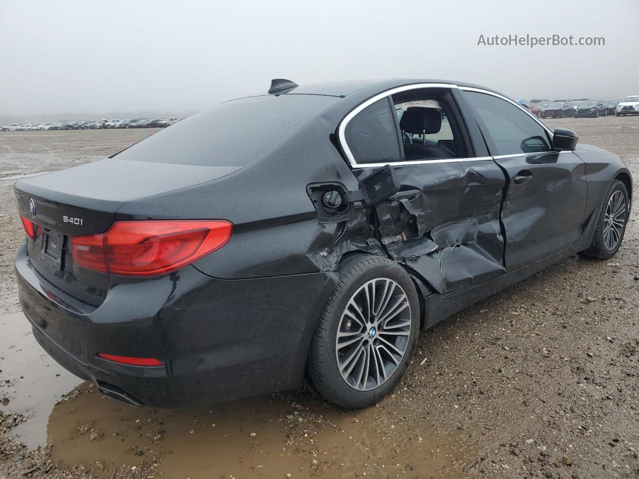 2019 Bmw 540 I Black vin: WBAJE5C50KG919627