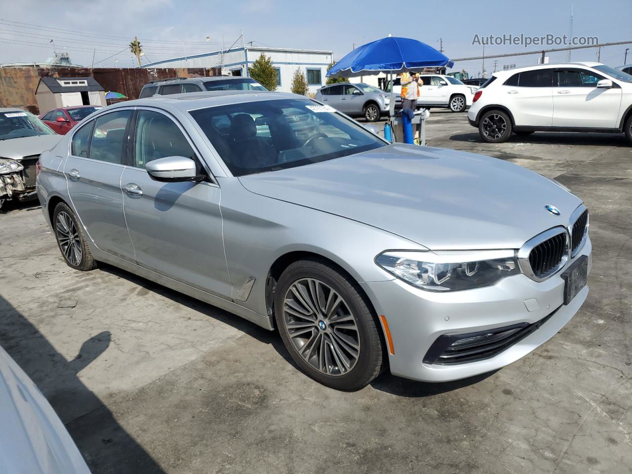 2018 Bmw 540 I Gray vin: WBAJE5C51JWA93782