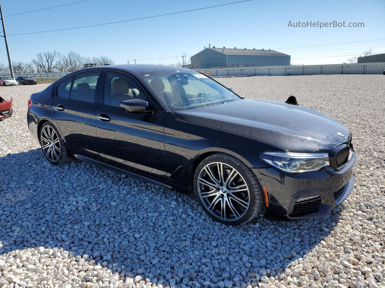 2018 Bmw 540 I Black vin: WBAJE5C51JWA95693