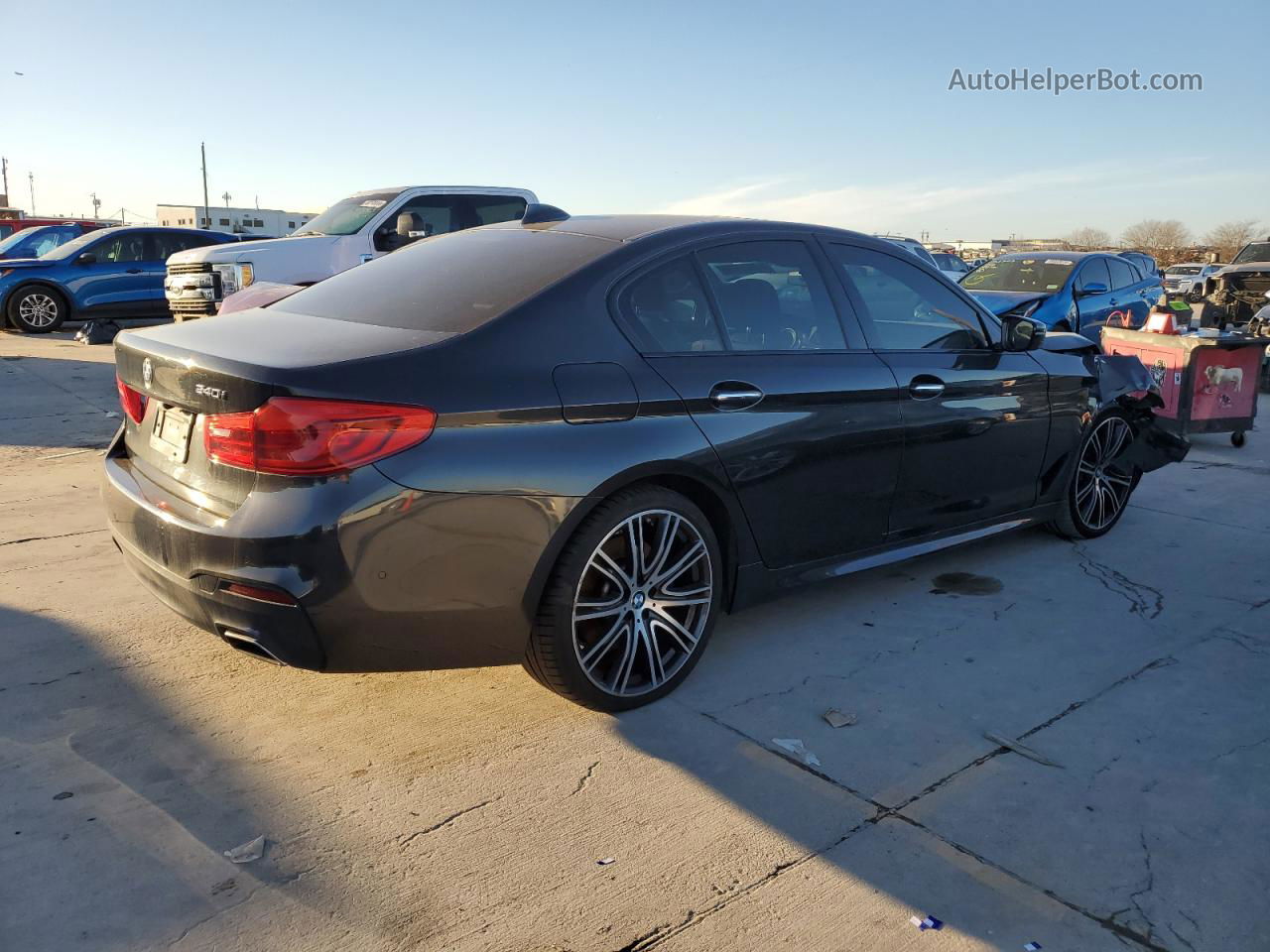 2018 Bmw 540 I Gray vin: WBAJE5C51JWA96388