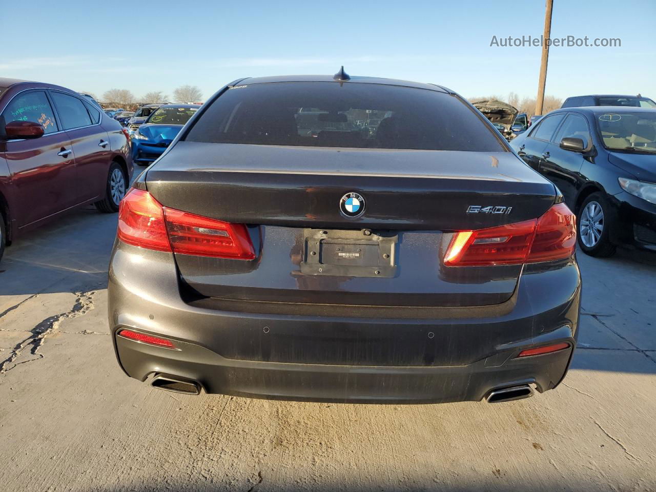 2018 Bmw 540 I Gray vin: WBAJE5C51JWA96388