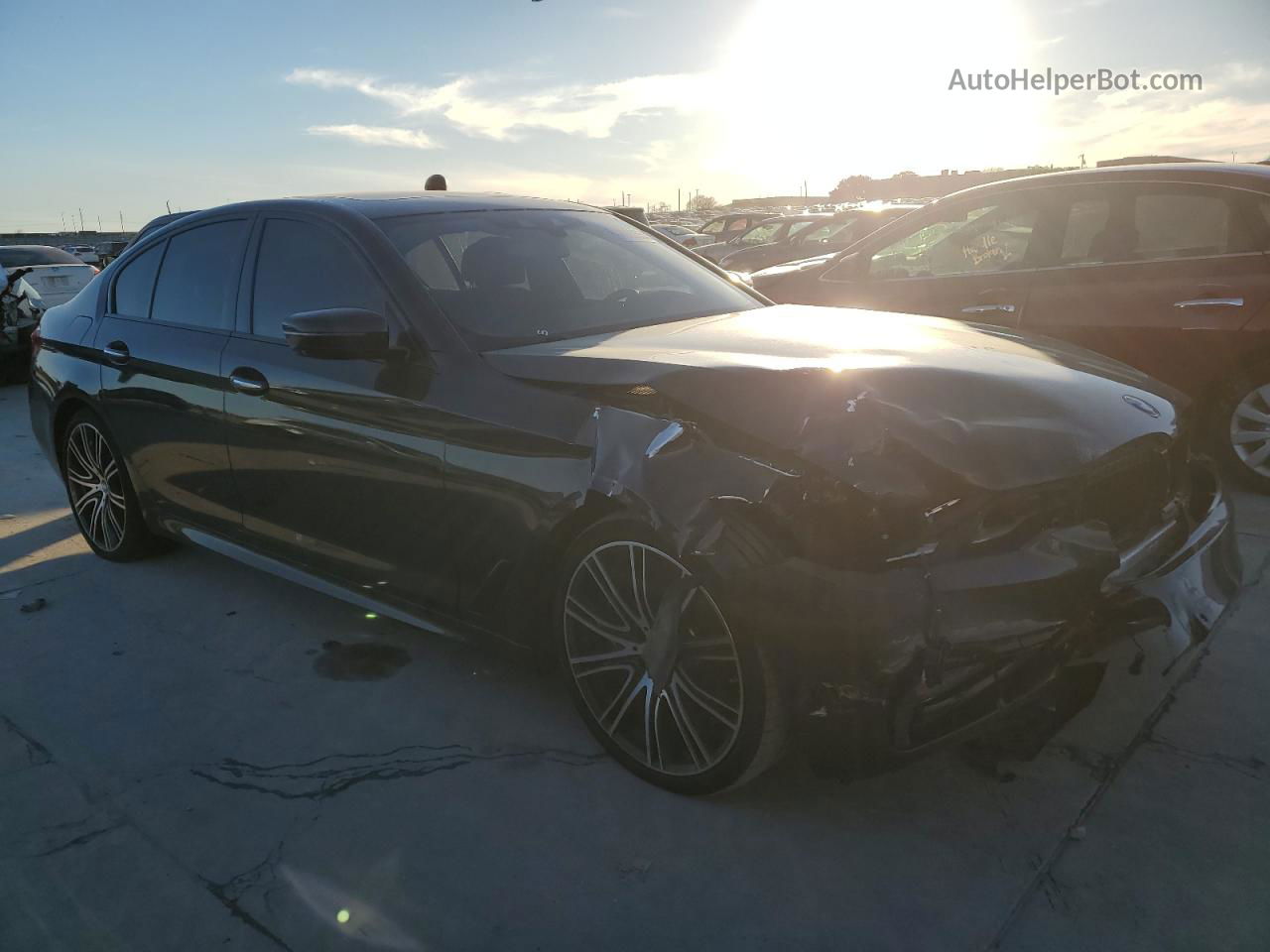 2018 Bmw 540 I Gray vin: WBAJE5C51JWA96388