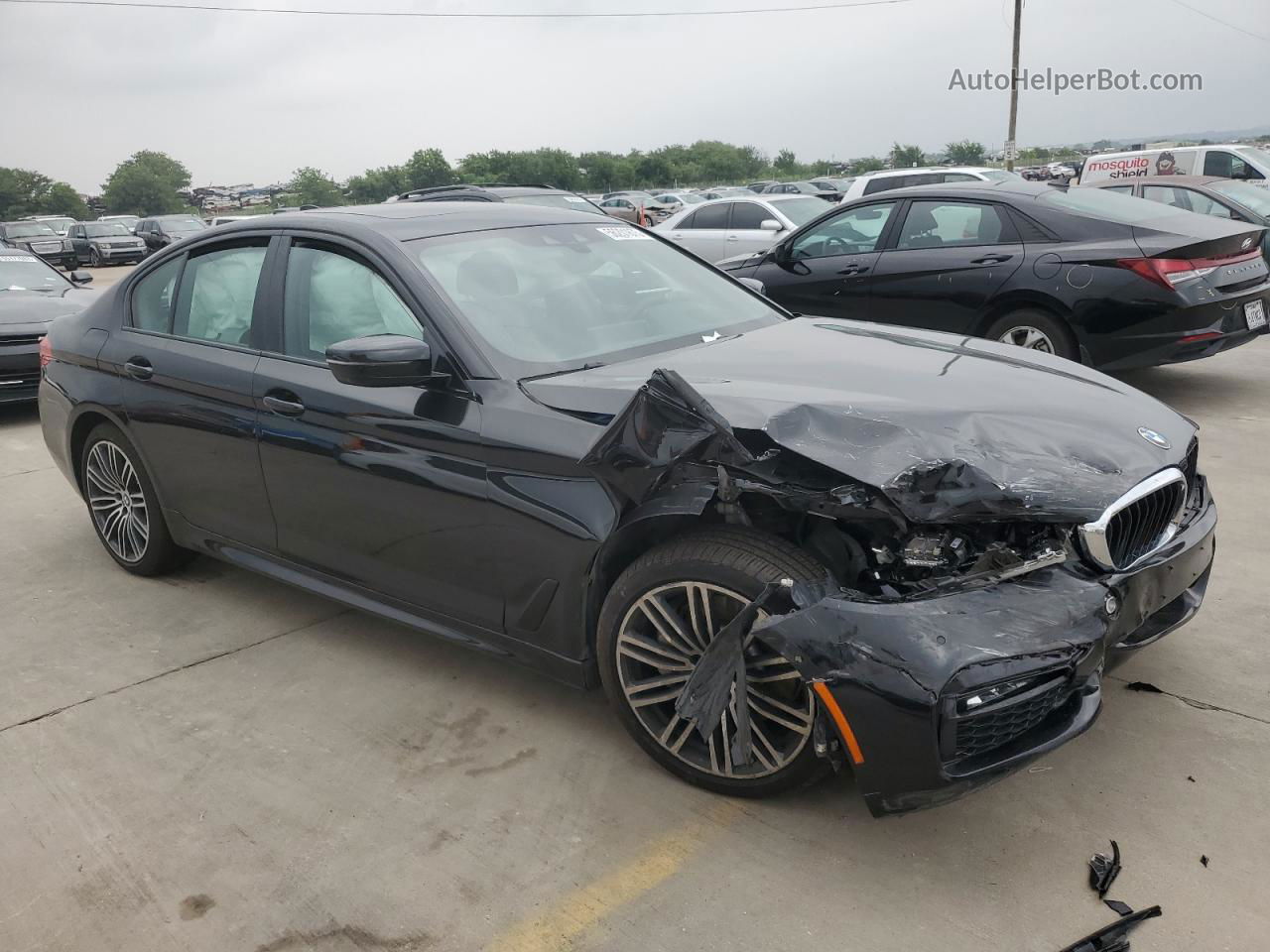 2019 Bmw 540 I Black vin: WBAJE5C51KBM76806