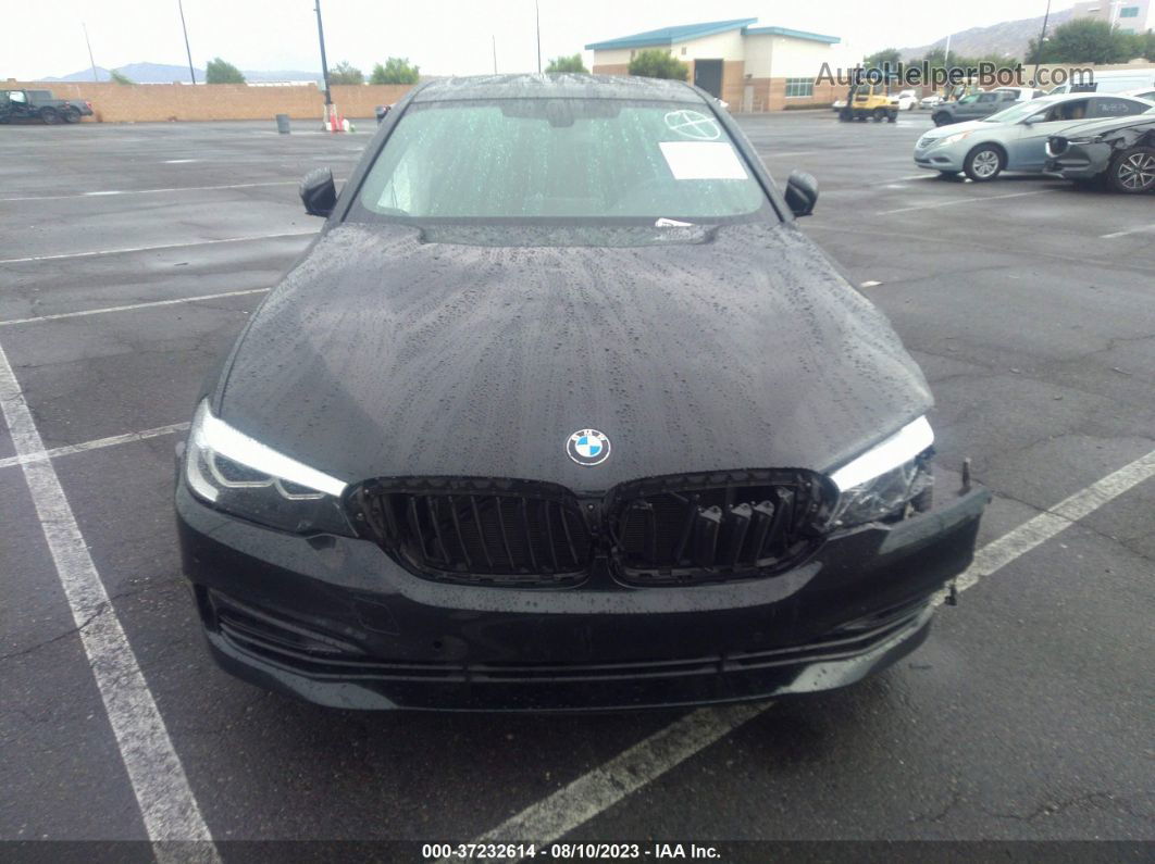 2018 Bmw 5 Series 540i Black vin: WBAJE5C53JWA94156