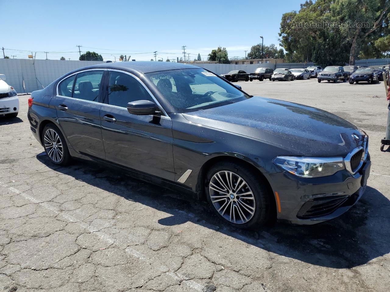 2019 Bmw 540 I Charcoal vin: WBAJE5C53KG919119