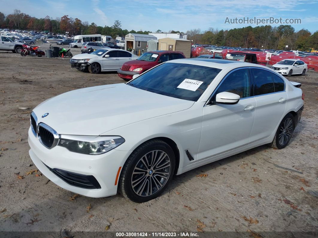 2019 Bmw 540i   White vin: WBAJE5C53KWW11731