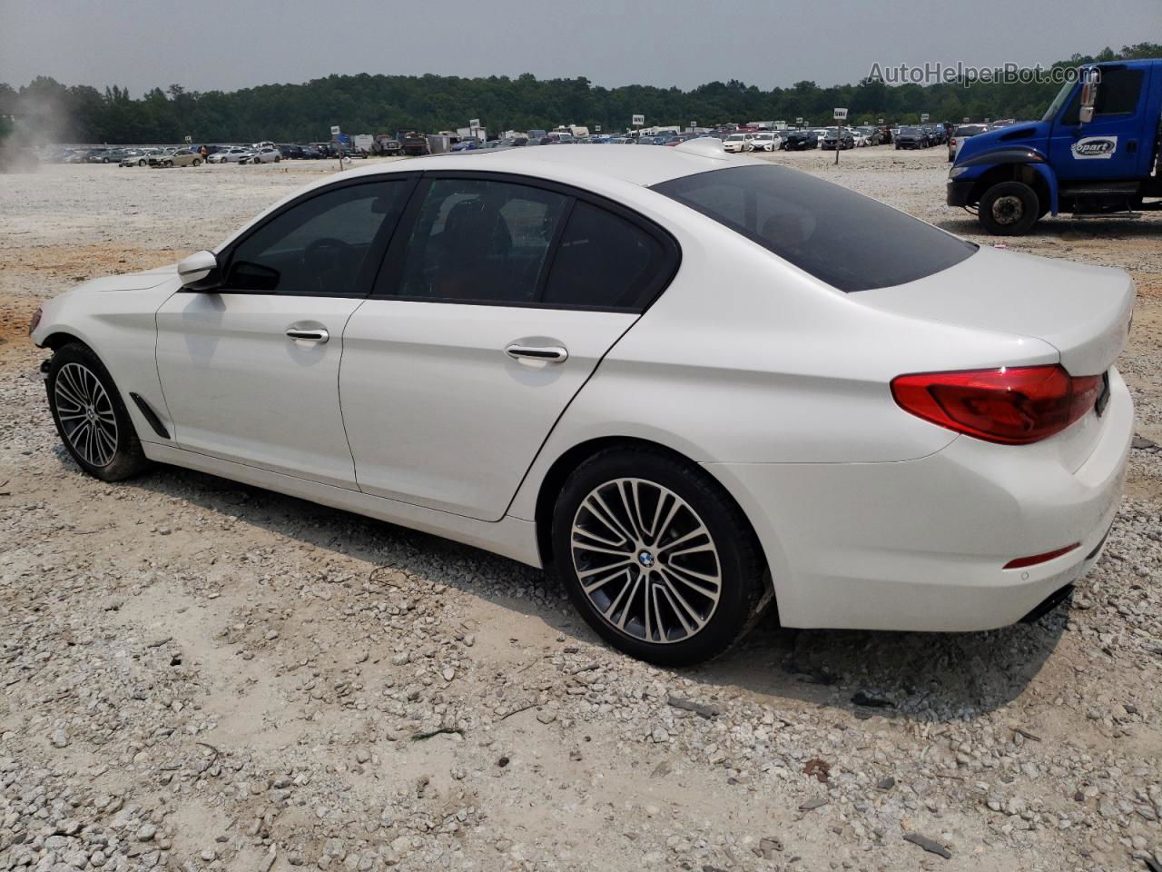 2018 Bmw 540 I White vin: WBAJE5C54JG917524