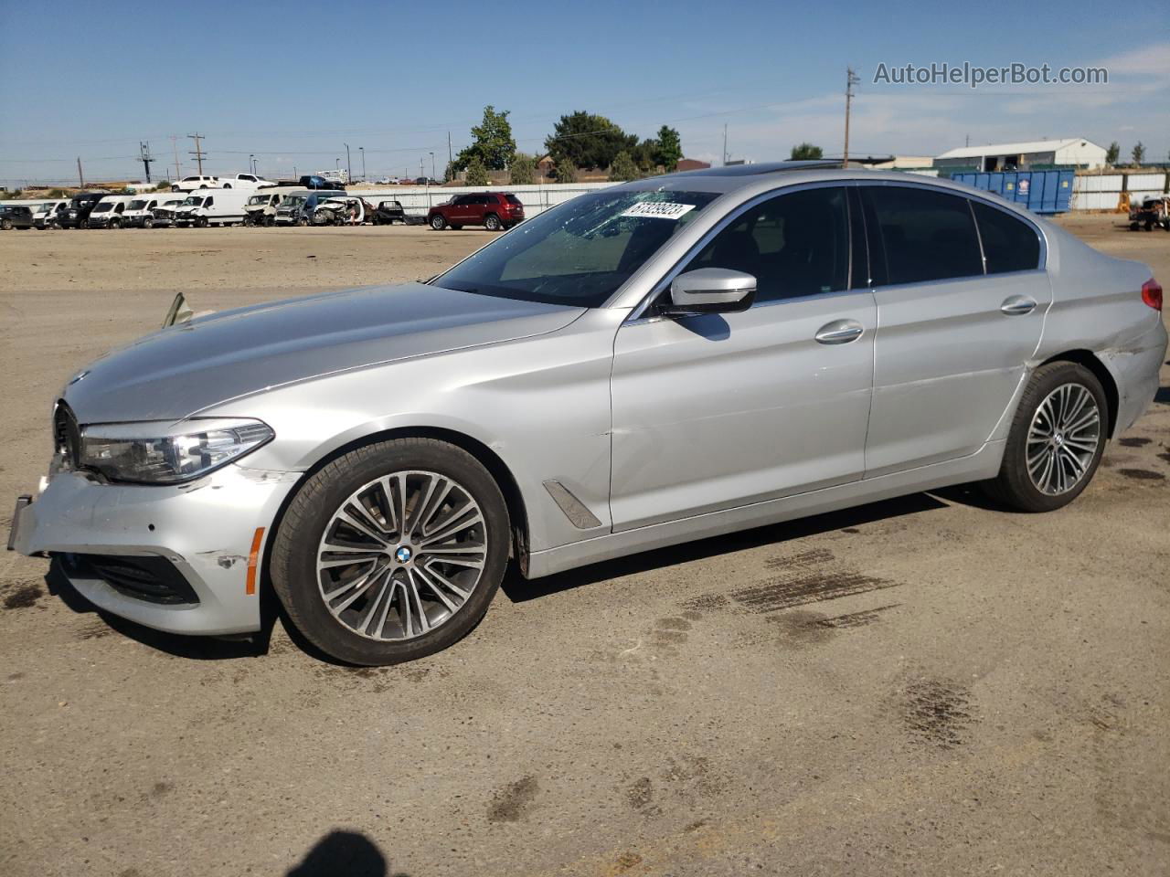 2018 Bmw 540 I Silver vin: WBAJE5C54JWA92979