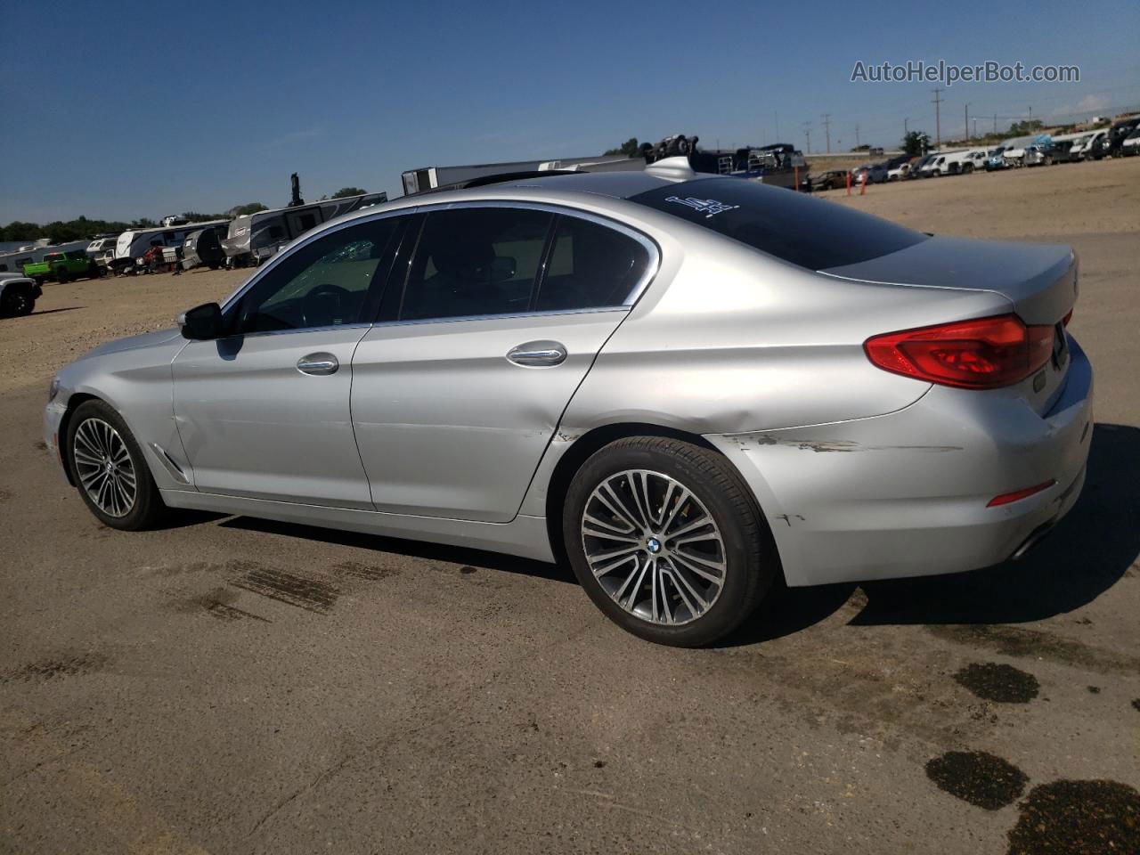 2018 Bmw 540 I Silver vin: WBAJE5C54JWA92979