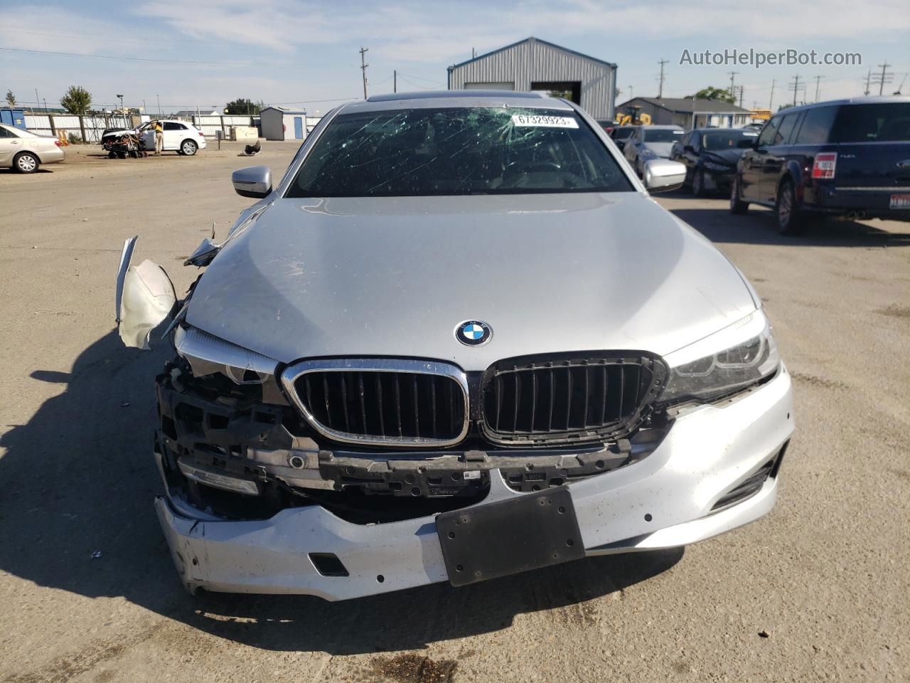 2018 Bmw 540 I Silver vin: WBAJE5C54JWA92979