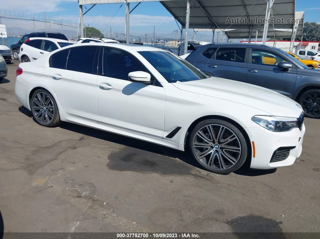 2019 Bmw 540i White vin: WBAJE5C54KWW08403