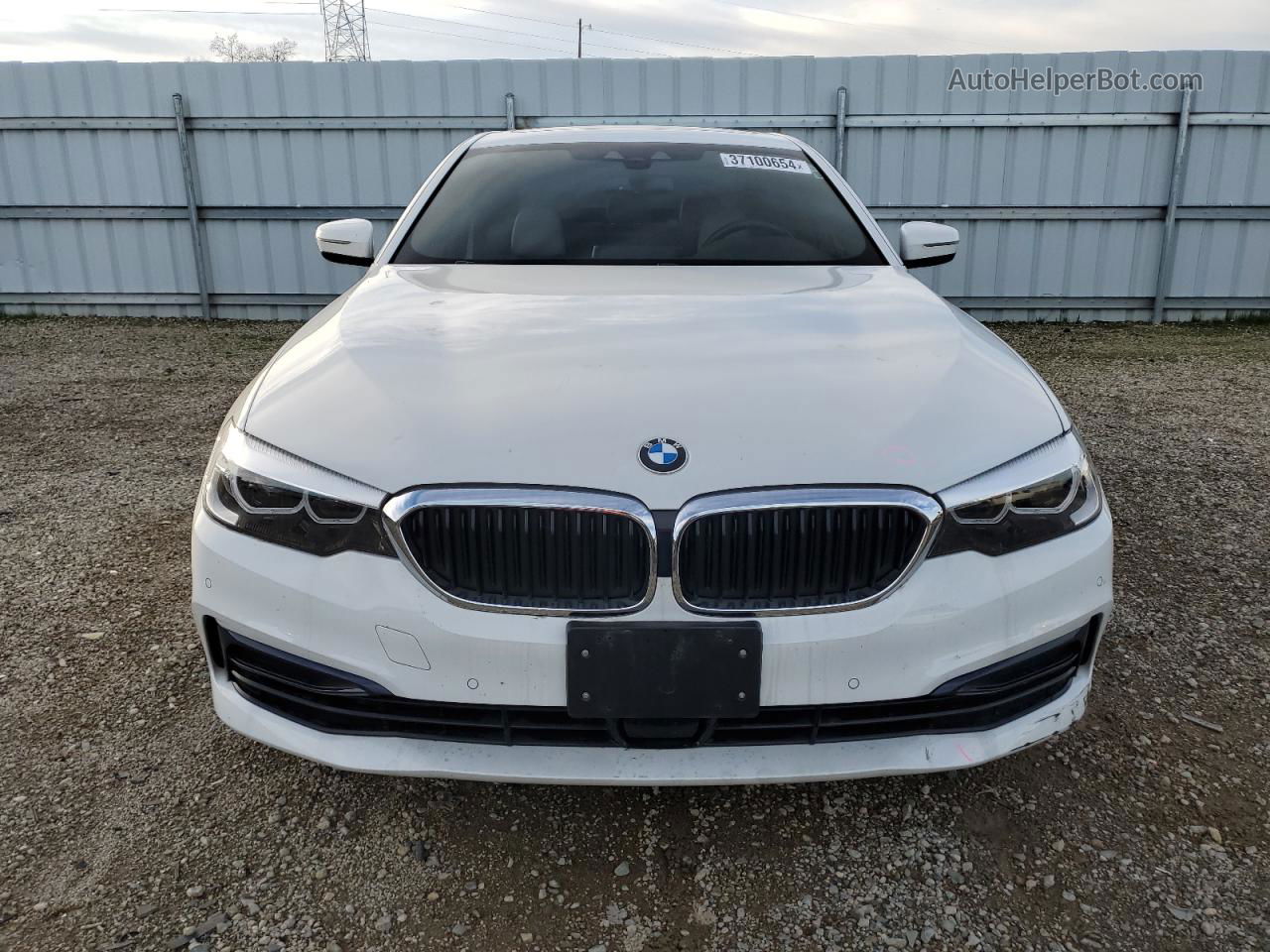 2019 Bmw 540 I White vin: WBAJE5C54KWW10636