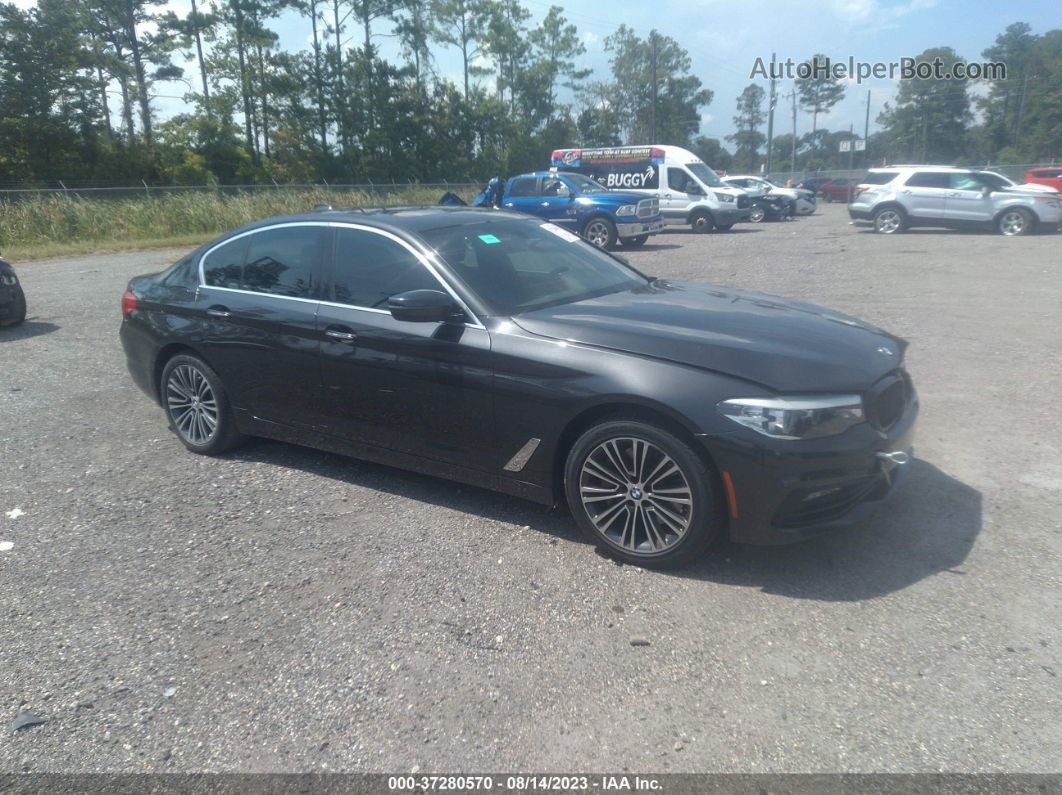 2018 Bmw 5 Series 540i Gray vin: WBAJE5C55JWA93414