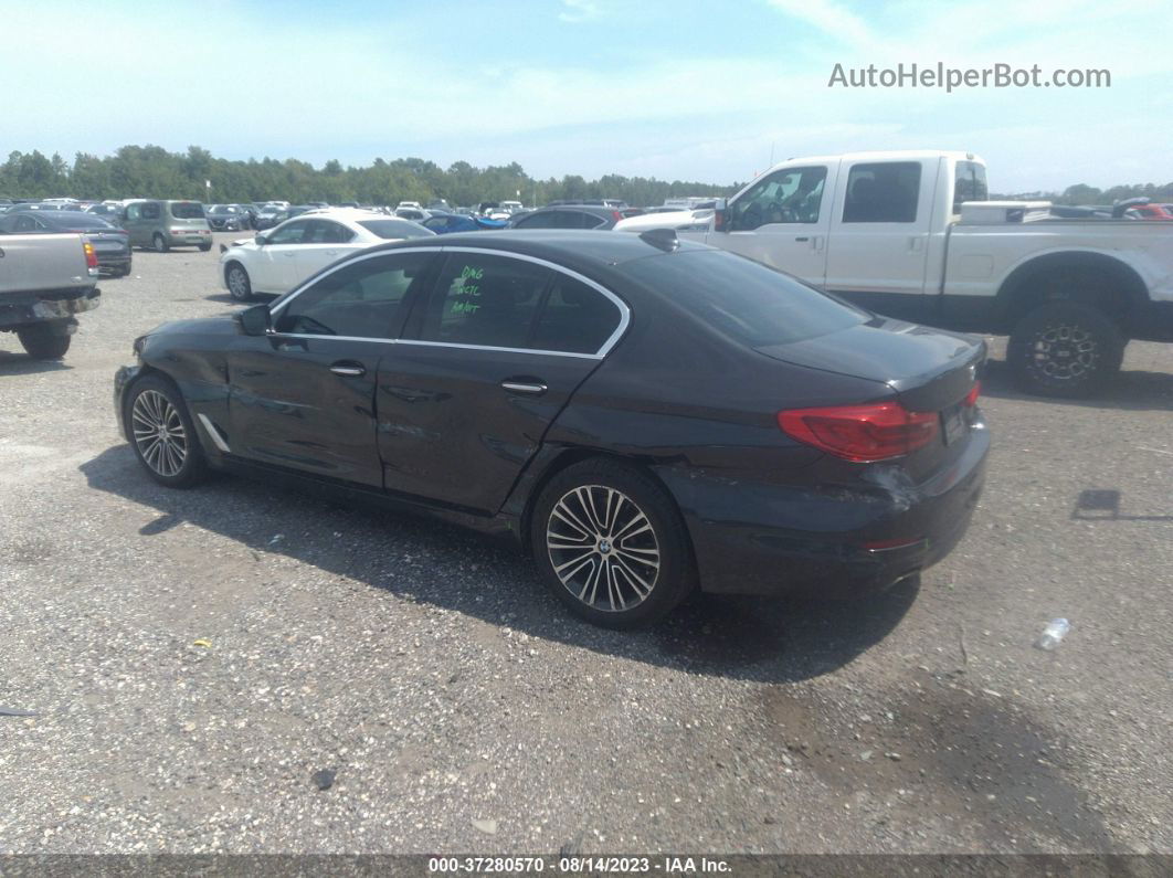 2018 Bmw 5 Series 540i Gray vin: WBAJE5C55JWA93414