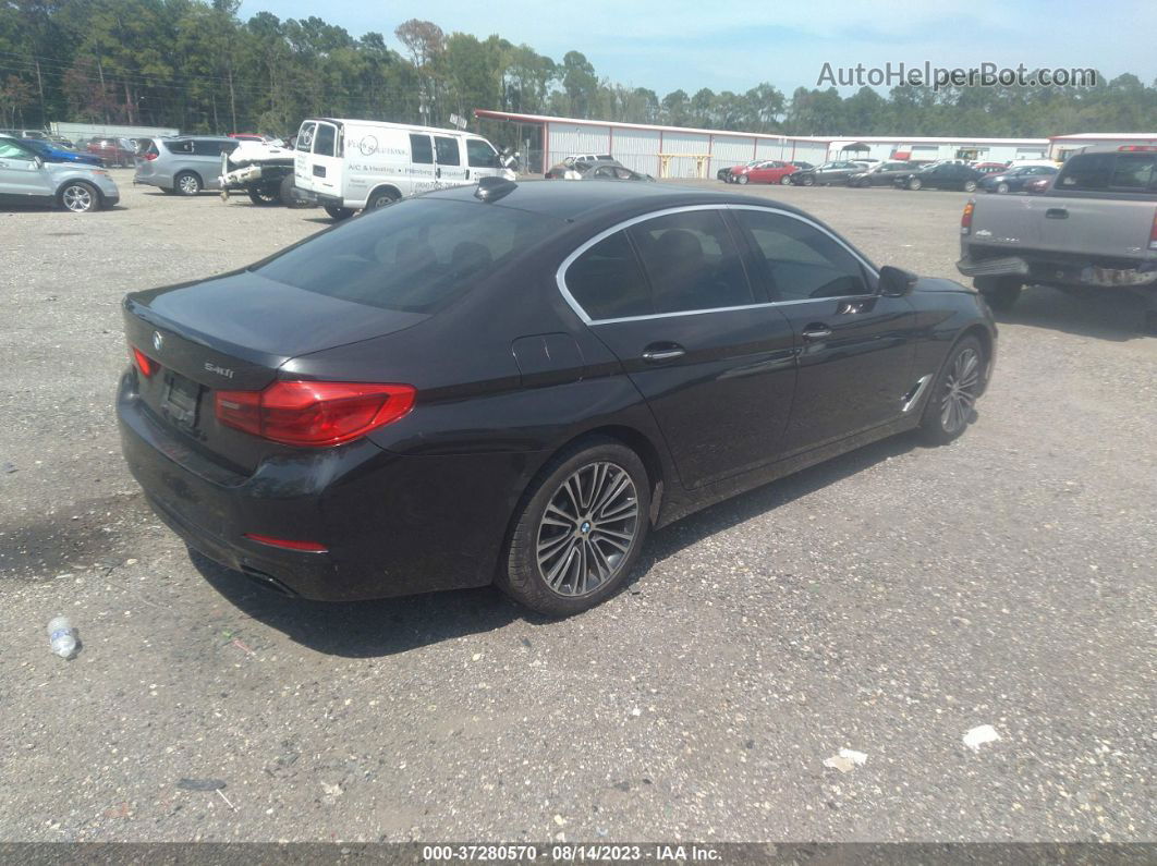 2018 Bmw 5 Series 540i Gray vin: WBAJE5C55JWA93414