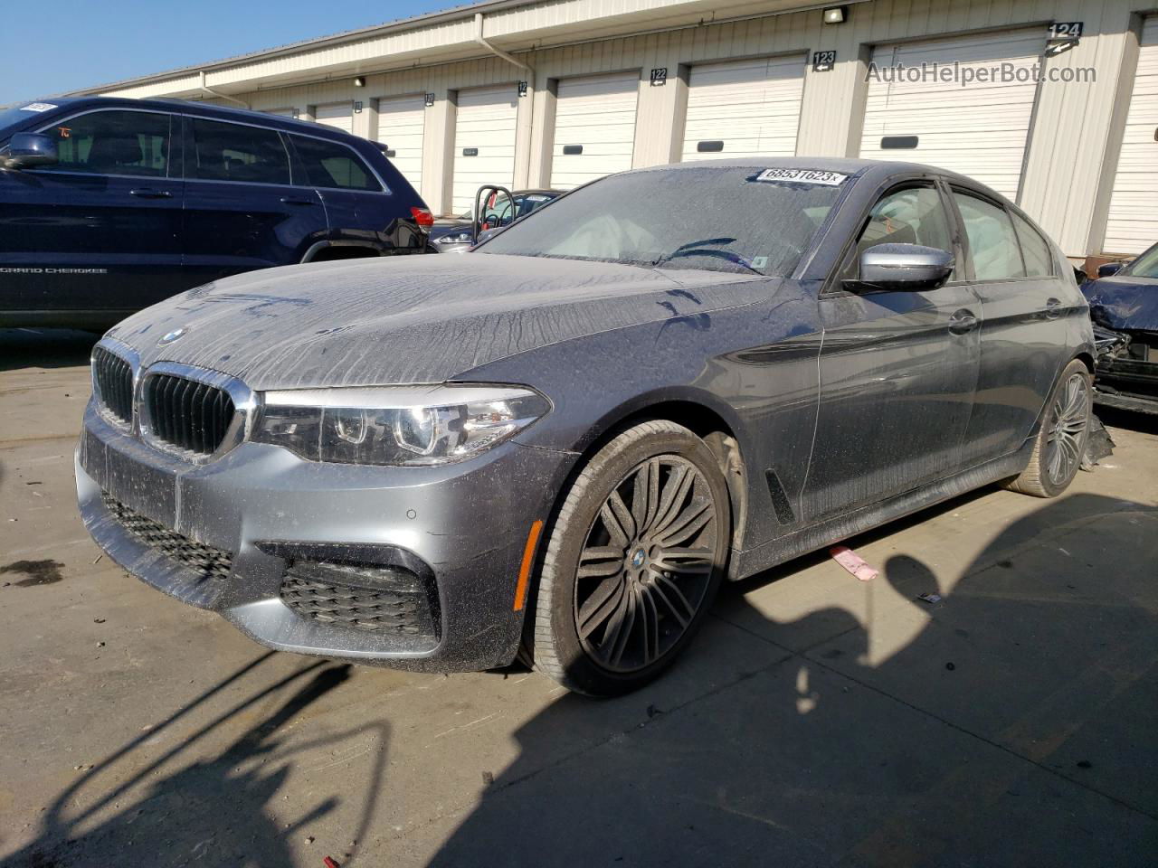 2019 Bmw 540 I Gray vin: WBAJE5C55KWE66016