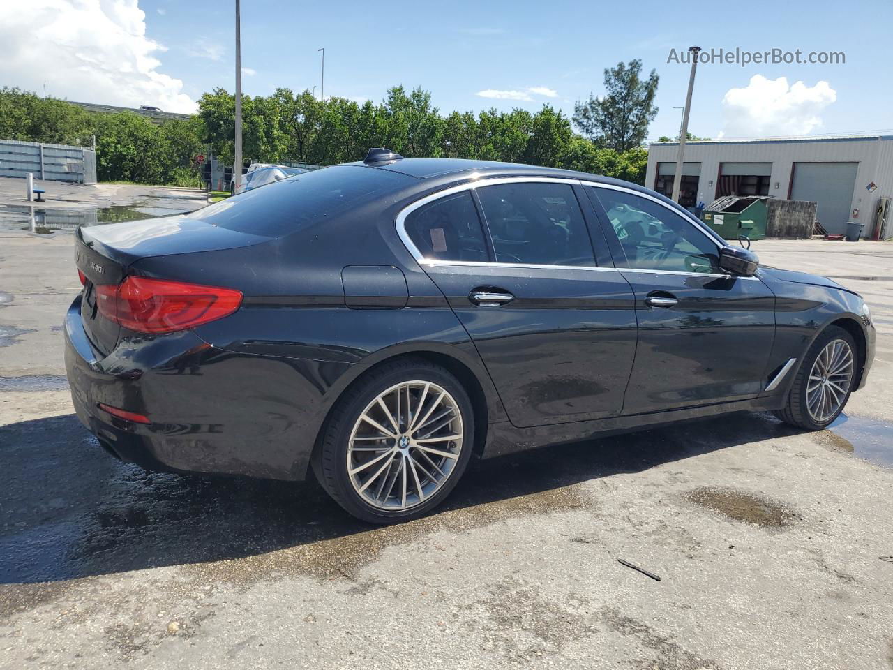 2018 Bmw 540 I Black vin: WBAJE5C56JWA93390