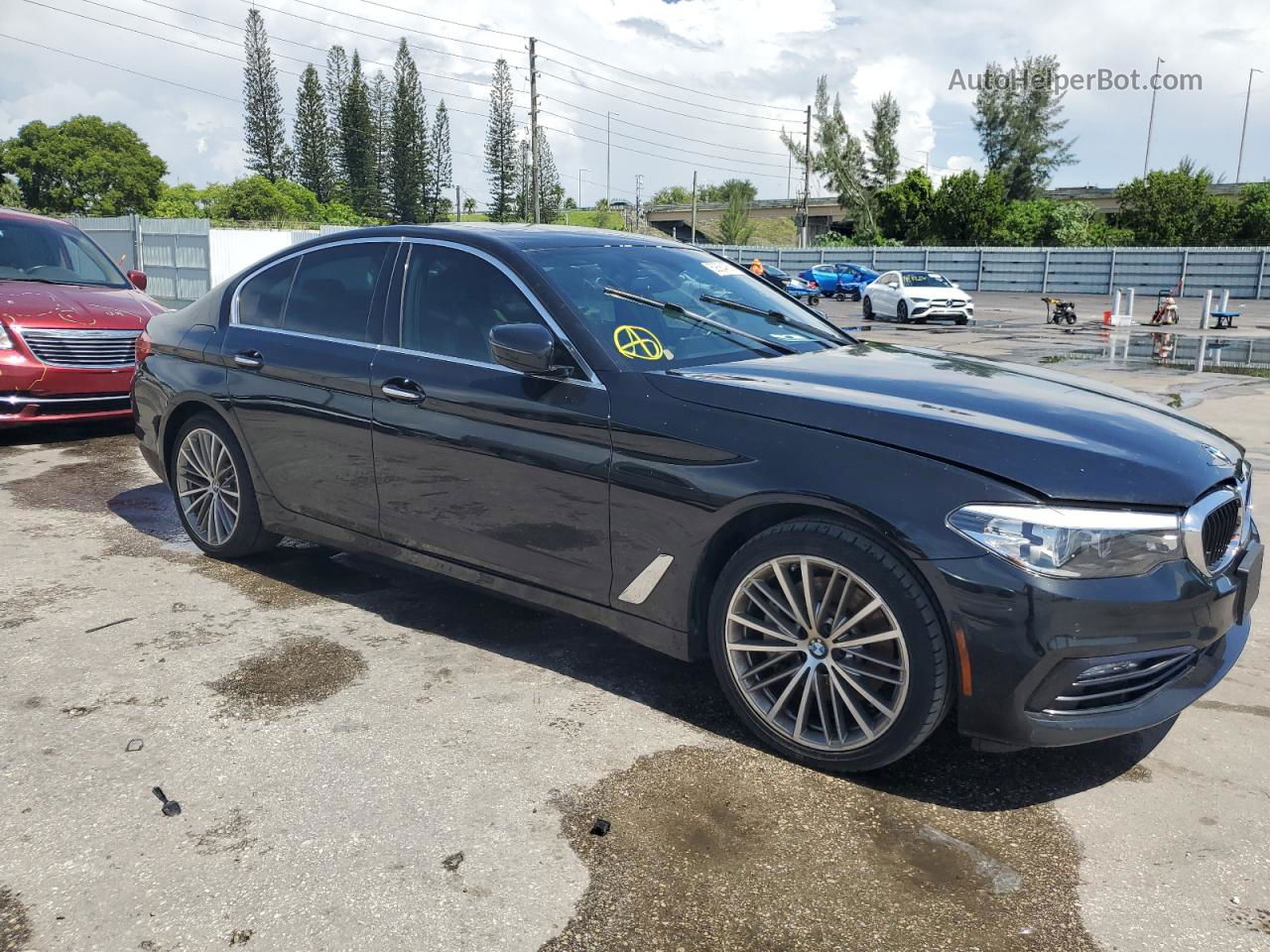 2018 Bmw 540 I Black vin: WBAJE5C56JWA93390