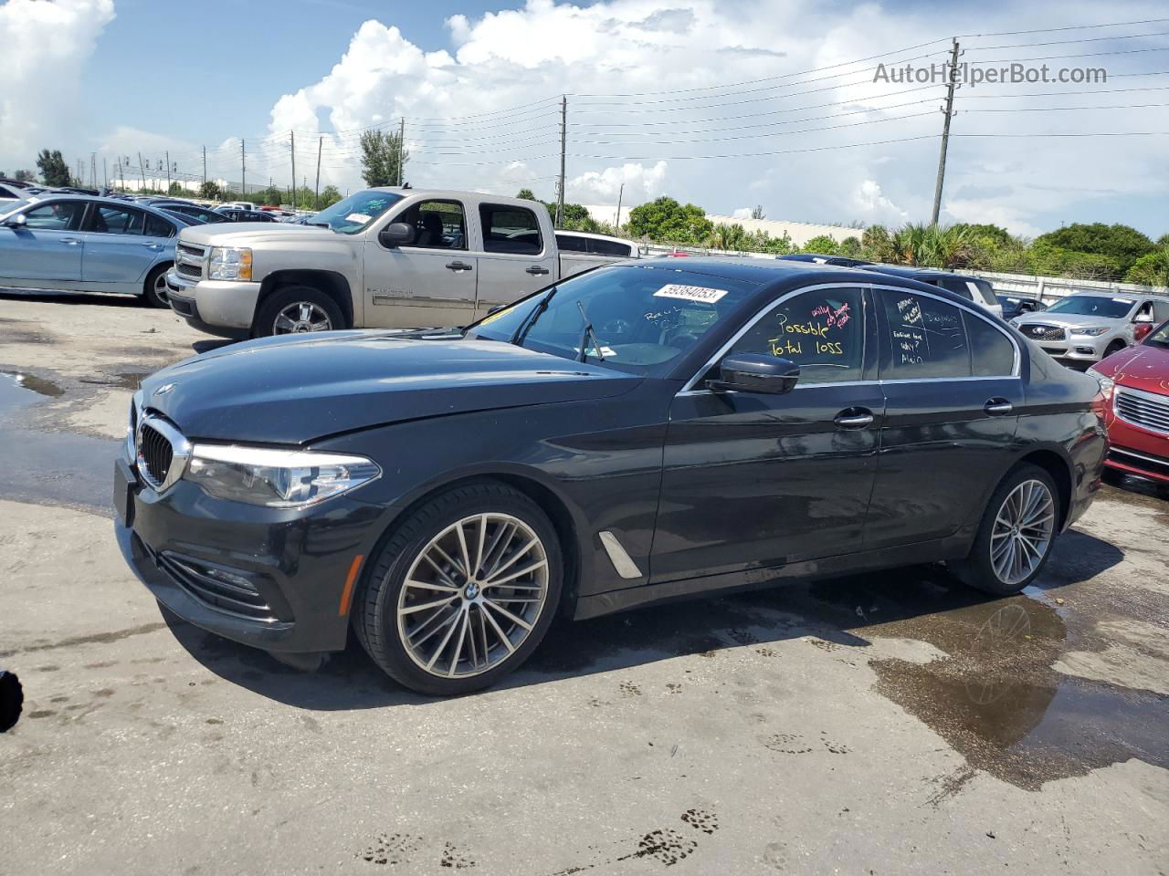 2018 Bmw 540 I Black vin: WBAJE5C56JWA93390