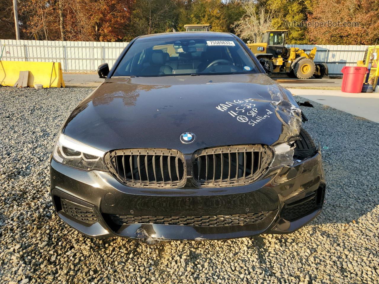 2018 Bmw 540 I Black vin: WBAJE5C56JWA95706