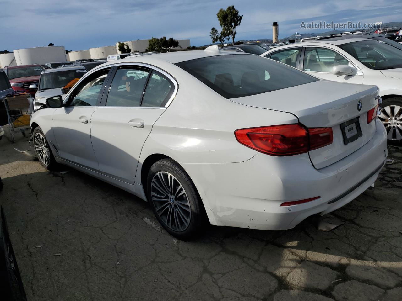 2019 Bmw 540 I White vin: WBAJE5C57KWW15622