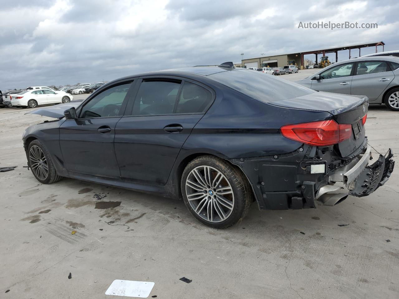 2019 Bmw 540 I Blue vin: WBAJE5C57KWW34963