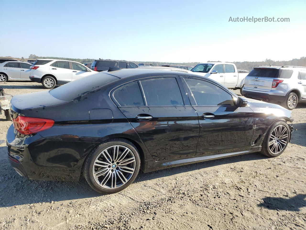 2018 Bmw 540 I Black vin: WBAJE5C58JG918210