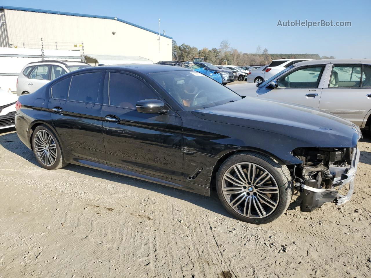 2018 Bmw 540 I Black vin: WBAJE5C58JG918210