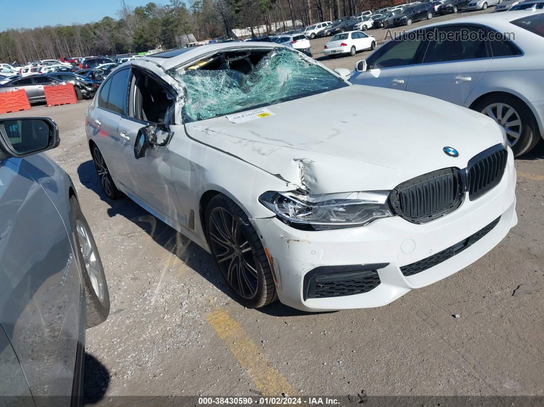 2018 Bmw 540i   White vin: WBAJE5C59JWA94386