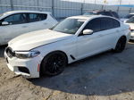 2018 Bmw 540 I White vin: WBAJE5C59JWA96896