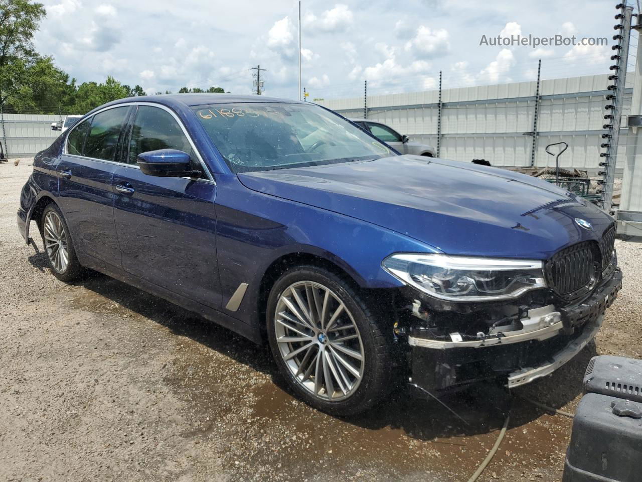 2018 Bmw 540 I Blue vin: WBAJE5C5XJWA95790