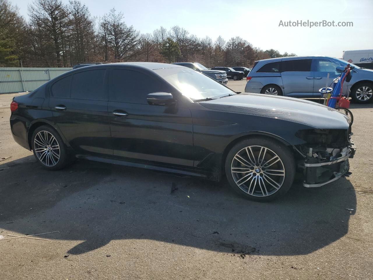 2017 Bmw 540 Xi Black vin: WBAJE7C30HG478715