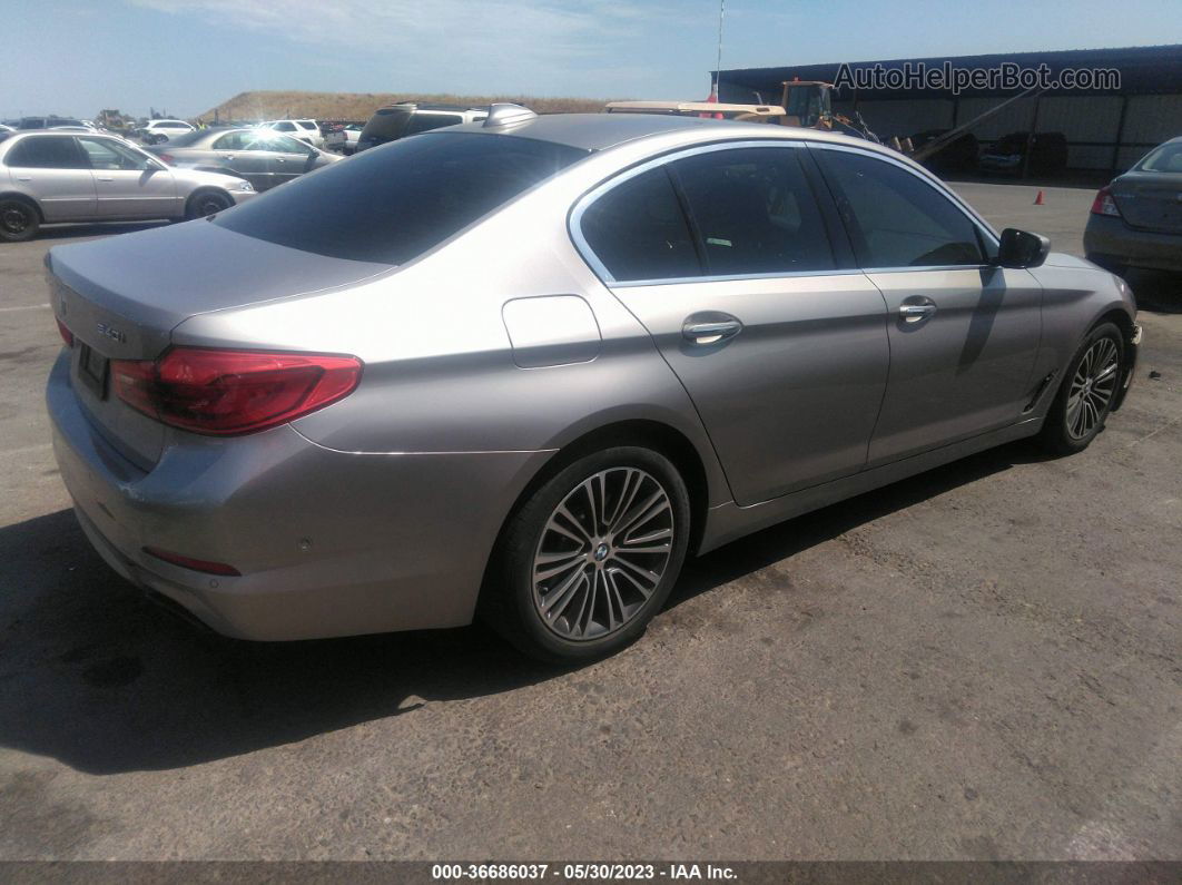 2017 Bmw 5 Series 540i Xdrive Gray vin: WBAJE7C30HWA03526