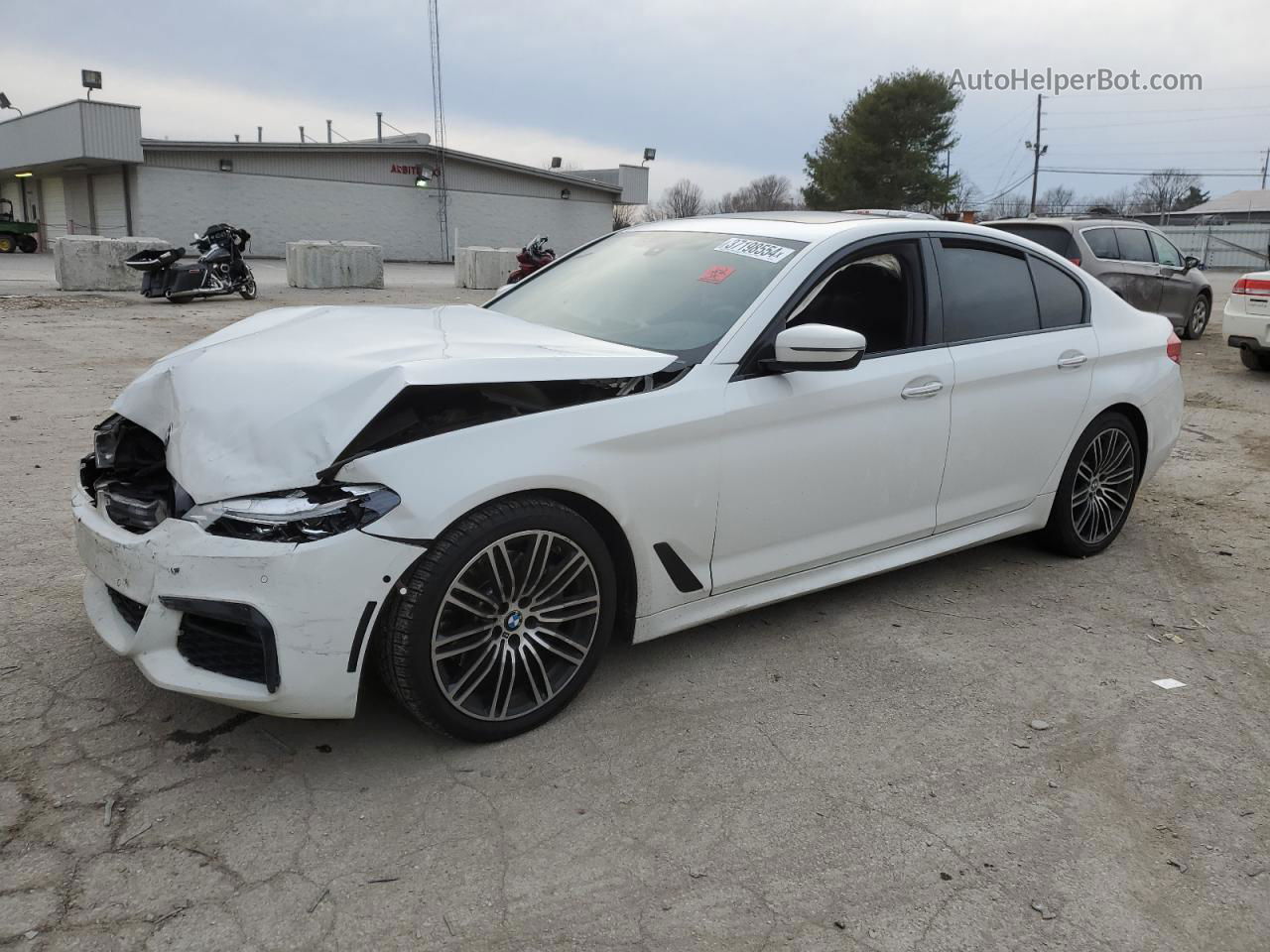 2017 Bmw 540 Xi White vin: WBAJE7C30HWA03560