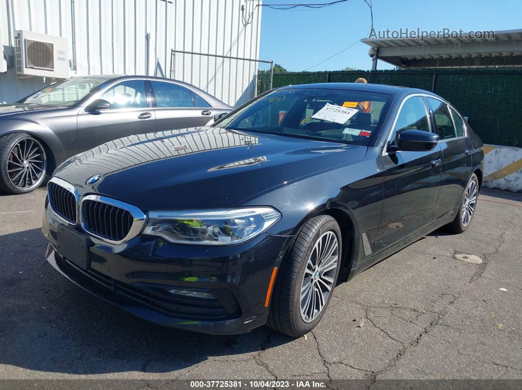 2017 Bmw 5 Series 540i Xdrive Black vin: WBAJE7C33HWA03505