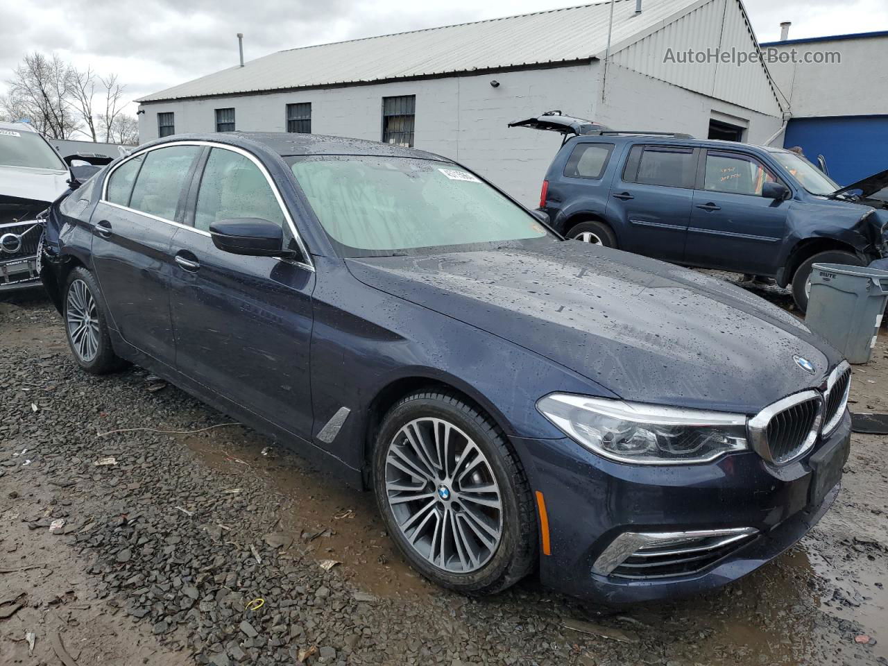 2017 Bmw 540 Xi Blue vin: WBAJE7C34HG889387