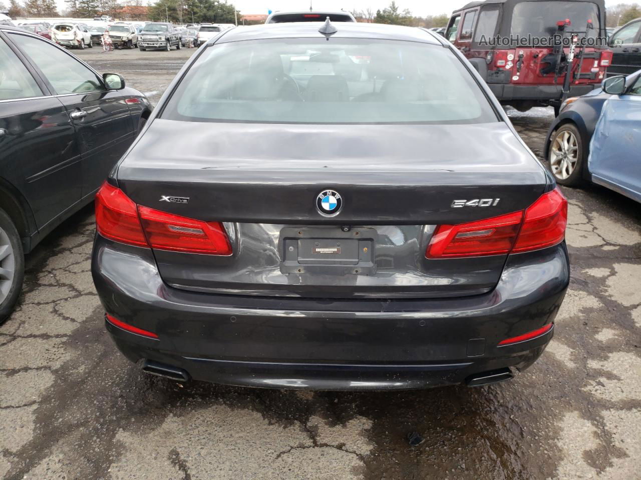 2017 Bmw 540 Xi Black vin: WBAJE7C36HG889648