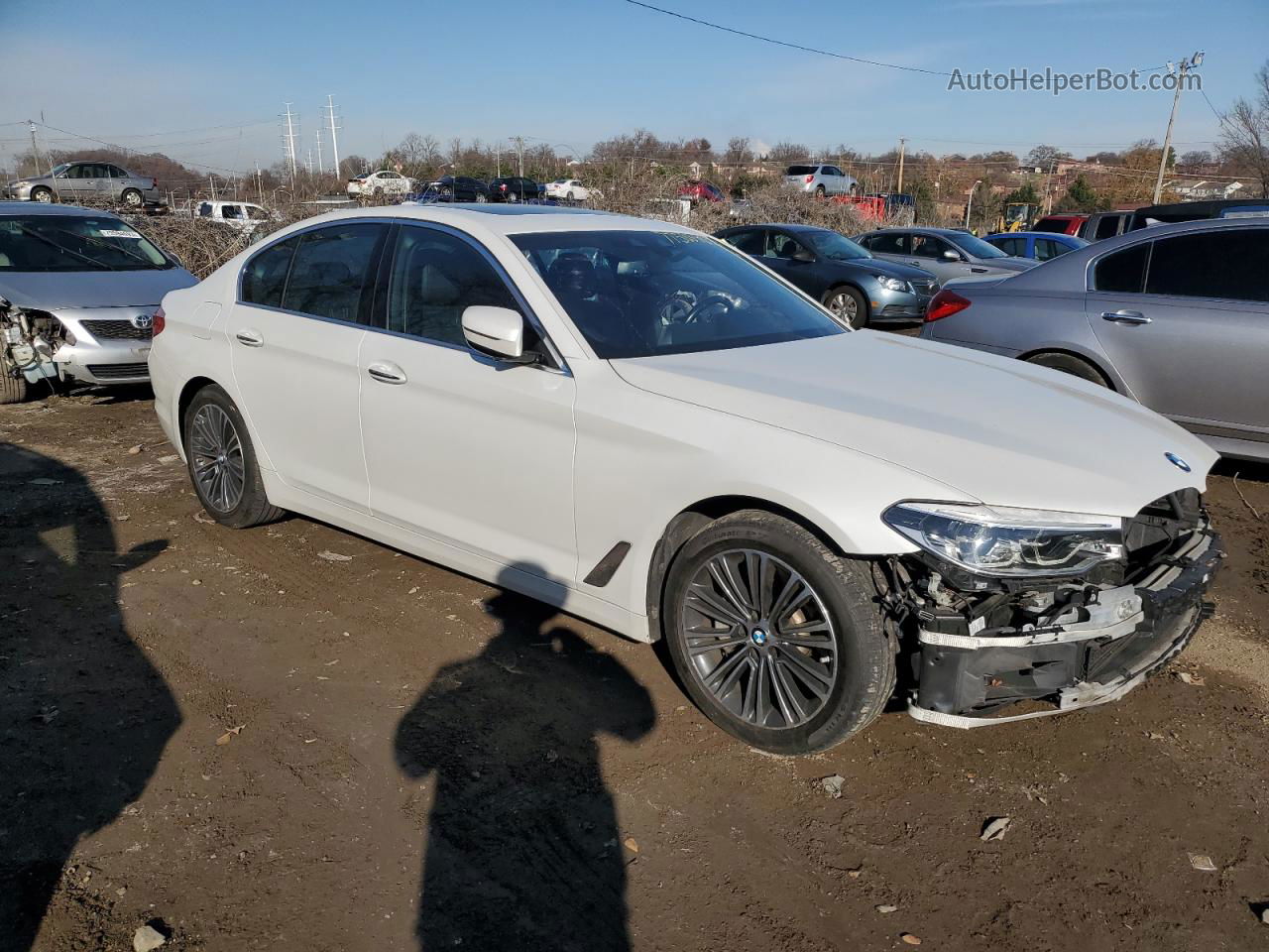 2017 Bmw 540 Xi White vin: WBAJE7C37HG888623