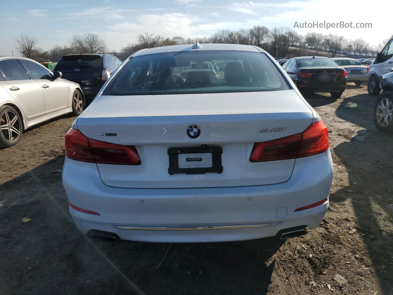 2017 Bmw 540 Xi White vin: WBAJE7C37HG888623