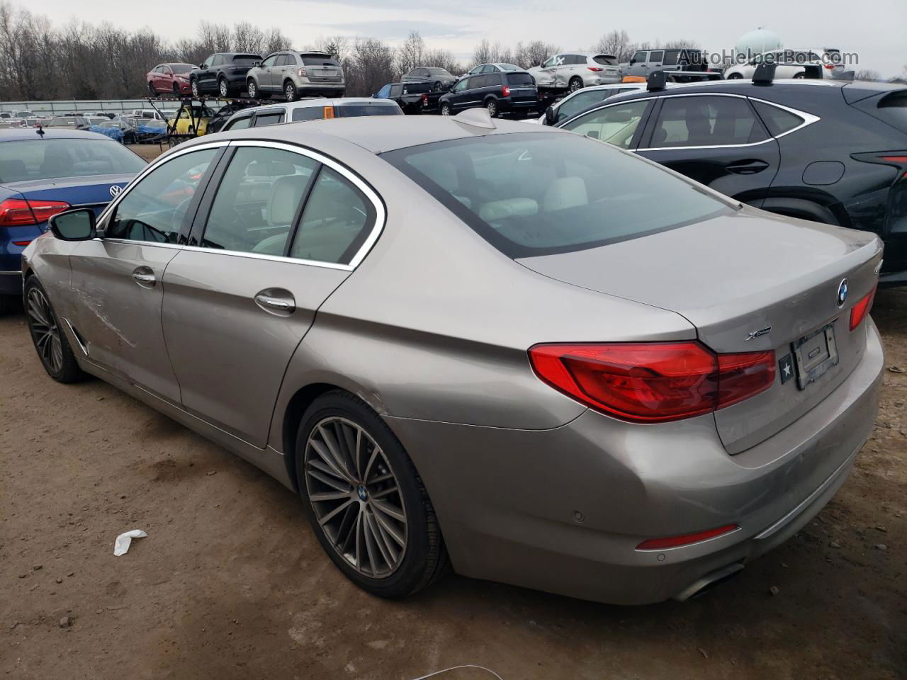 2017 Bmw 540 Xi Silver vin: WBAJE7C39HG887800