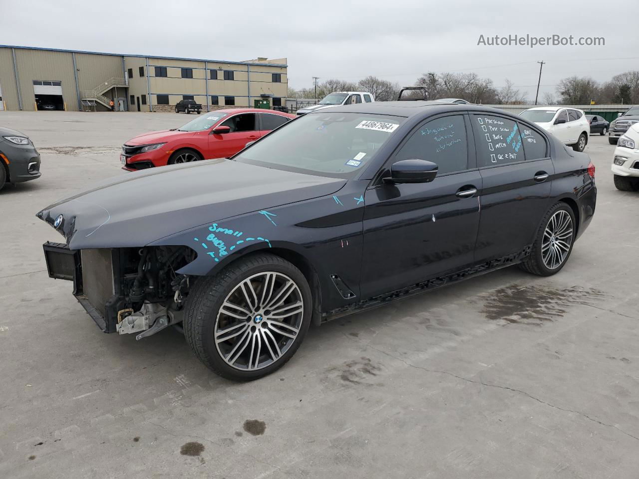 2017 Bmw 540 Xi Blue vin: WBAJE7C39HG887960