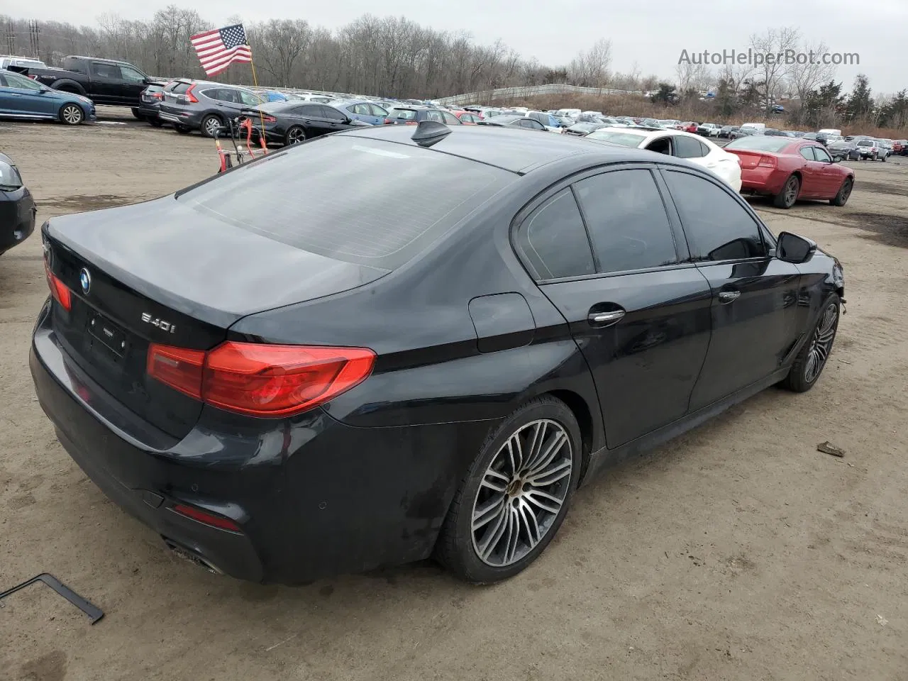 2017 Bmw 540 Xi Черный vin: WBAJE7C3XHG478883