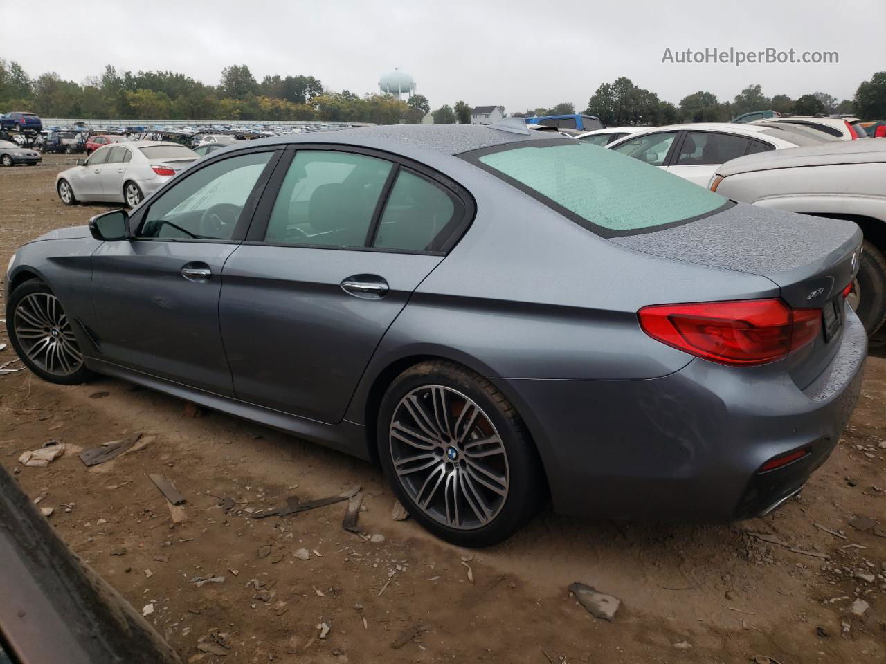 2017 Bmw 540 Xi Gray vin: WBAJE7C3XHG888499