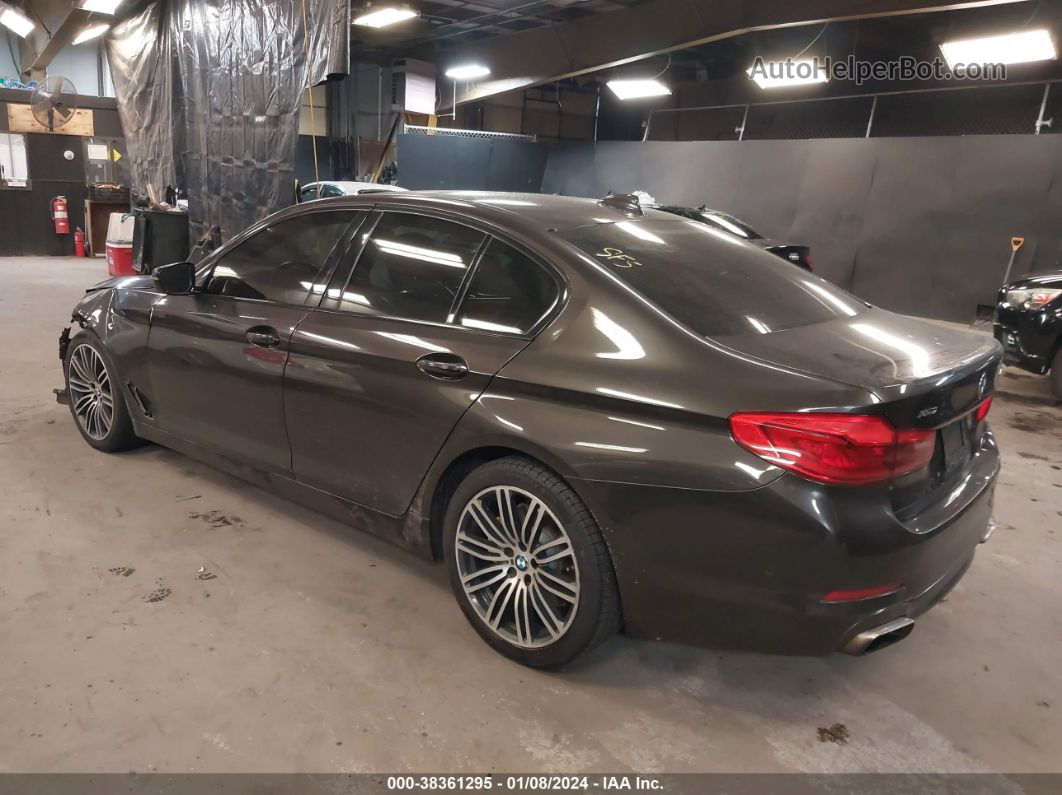 2017 Bmw 540i Xdrive Gray vin: WBAJE7C3XHG889796