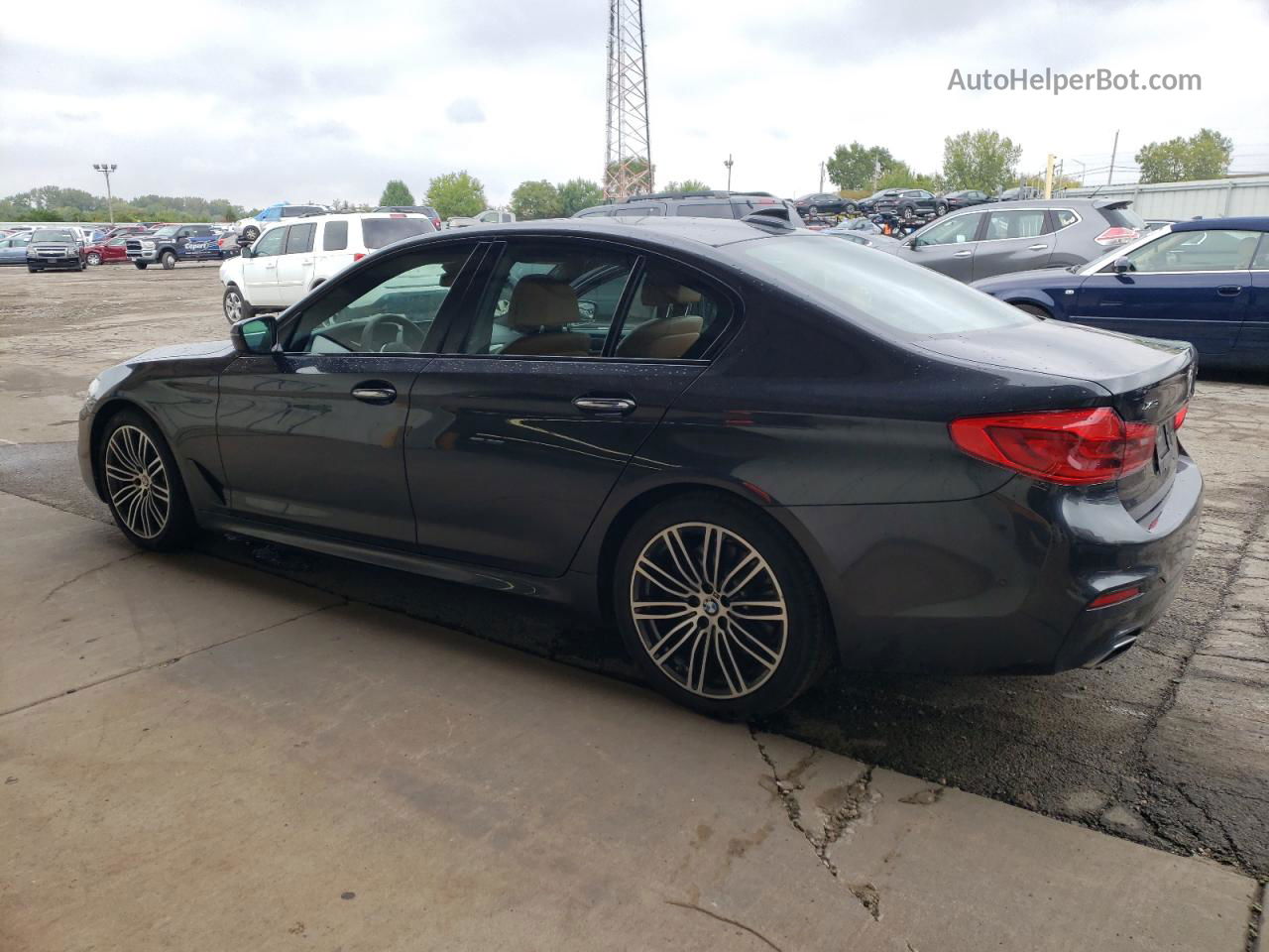 2018 Bmw 540 Xi Black vin: WBAJE7C50JWC55817