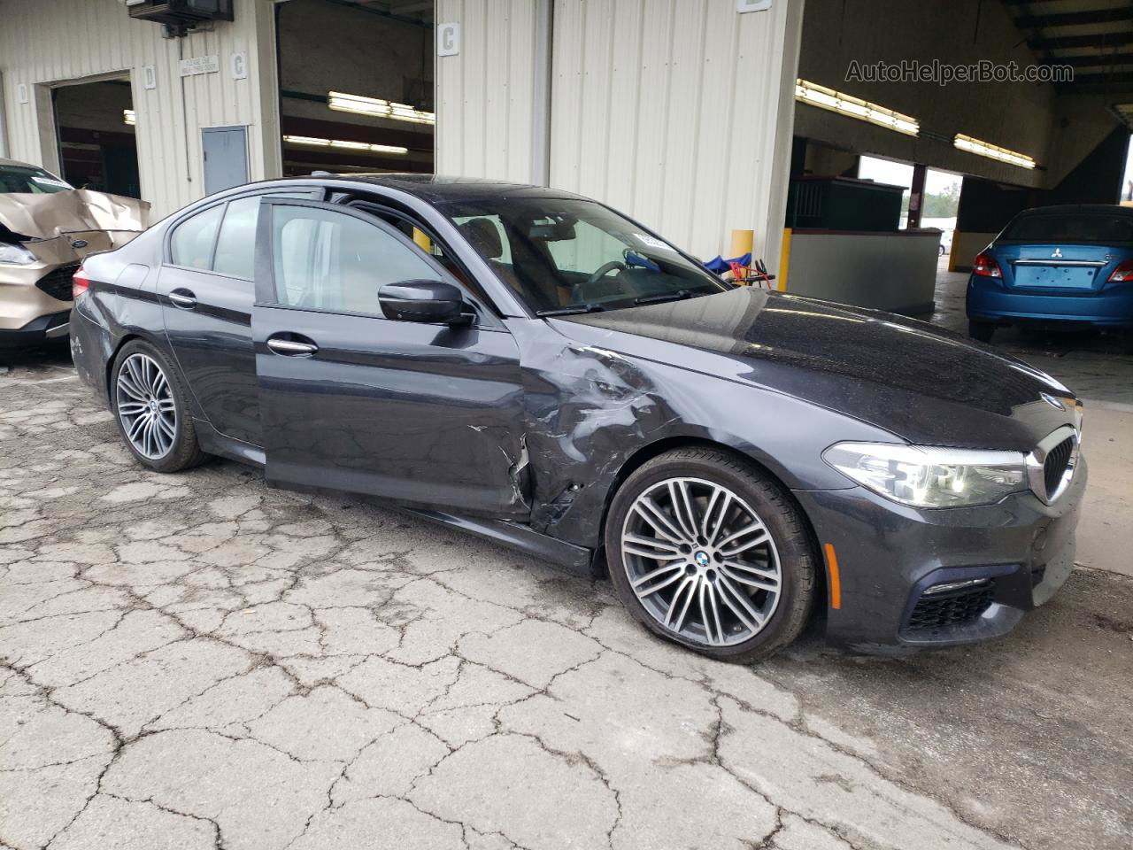 2018 Bmw 540 Xi Black vin: WBAJE7C50JWC55817